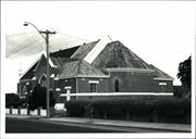 Rear corner elevation showing west end of the church