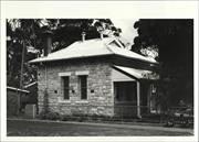 Angled left side elevation of court house