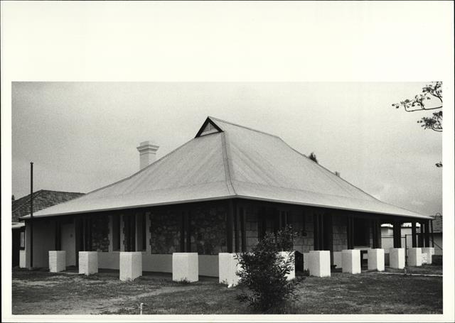 Front corner elevation of convent