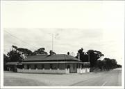 Front corner elevation of building