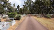 View from the gates, up the central path