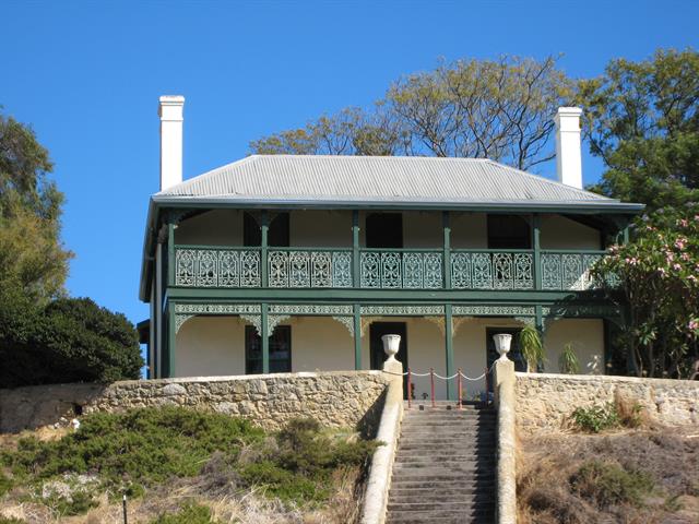 View to house from stairs