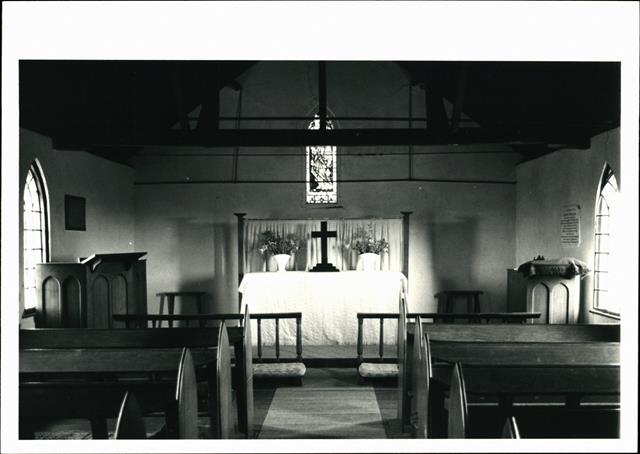 Interior view of chancel