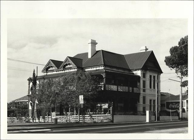 Corner elevation of building