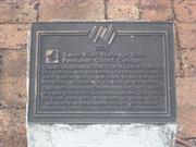 Plaque in front garden