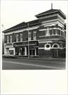 Front corner elevation of building