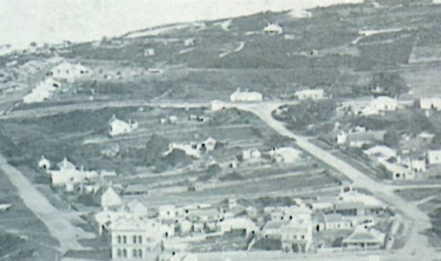 Detail of panorama photograph of Albany c1889