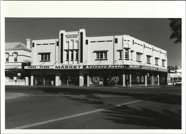 Corner elevation of building