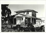 Corner elevation of oldest visible building