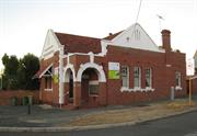 View showing corner entrance and detailing