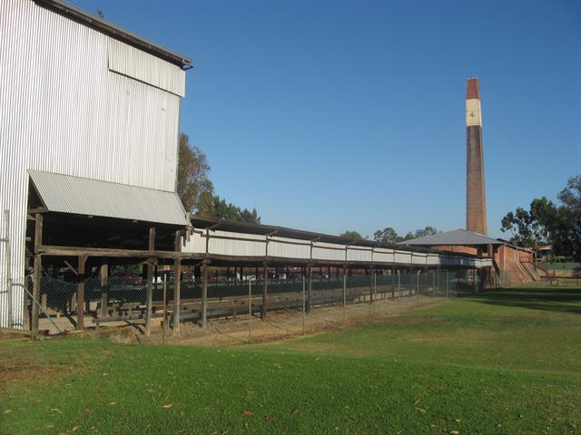 View from south east along drying sheds to main building