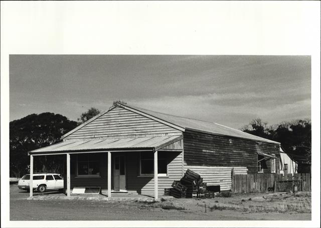 Corner elevation of building