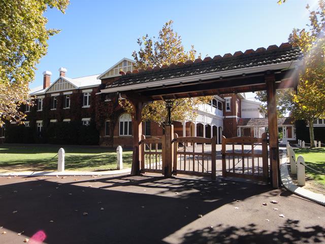 View of front gate