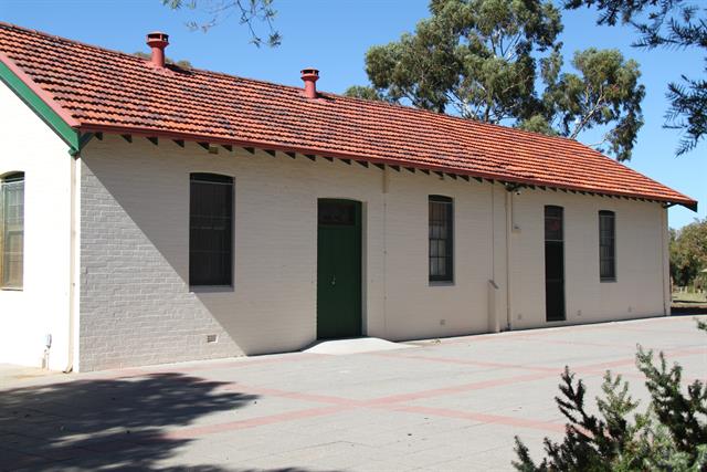 Brick and tile radio operations building