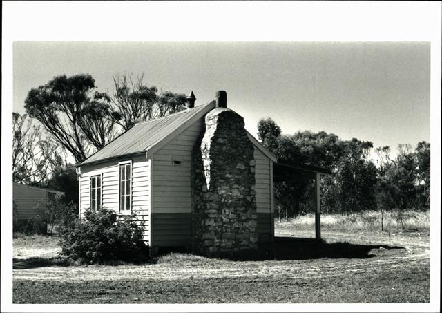 Angled left side elevation of building