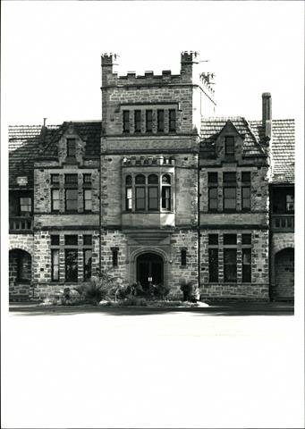 Detail of southern end of front elevation