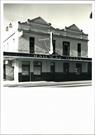 Angled front elevation of Railway Hotel from Great Eastern Highway