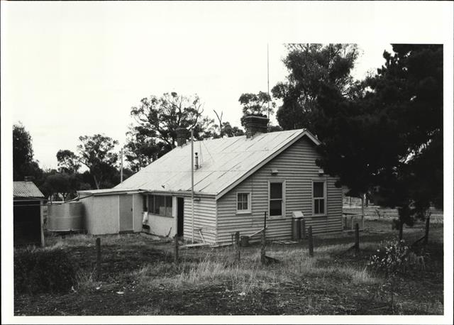 Rear corner elevation of Popanyinning Teachers Residence