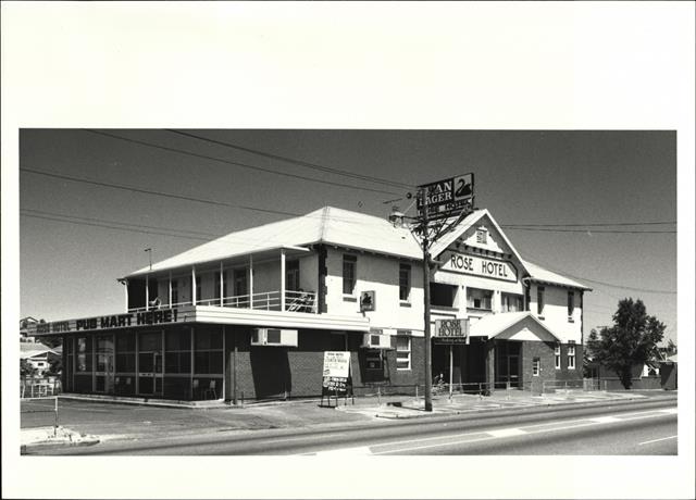 Corner elevation of building