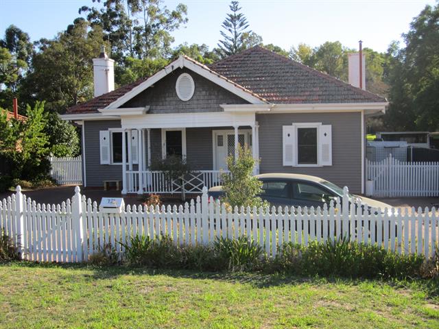 Front view showing fencing