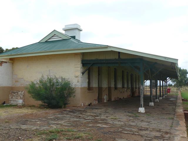 Southern facade with verandah addressing platform