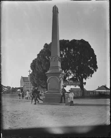 The original location of the monument c1910