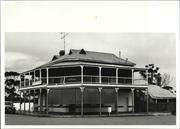 Front corner elevation of building