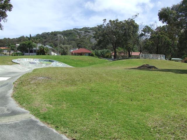 View from bowl looking up hill