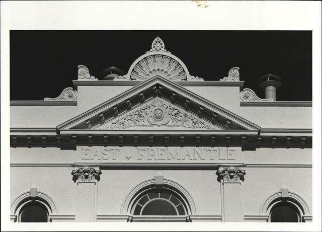 Detail of pediment on the Town Hall