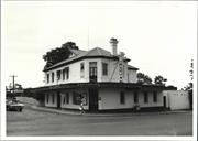 Front corner elevation of building