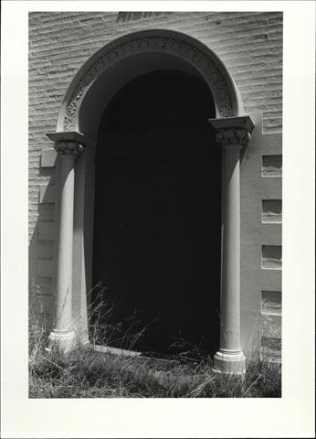 Detail of archway of main entrance