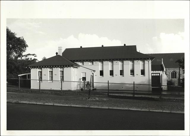 Front elevation of school