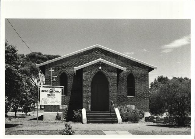 Front elevation of church