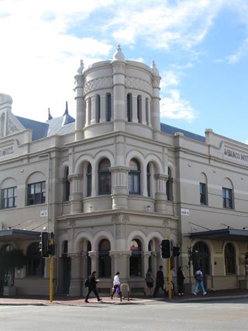 Corner tower elevation