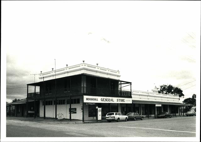 Front left elevation showing the general store