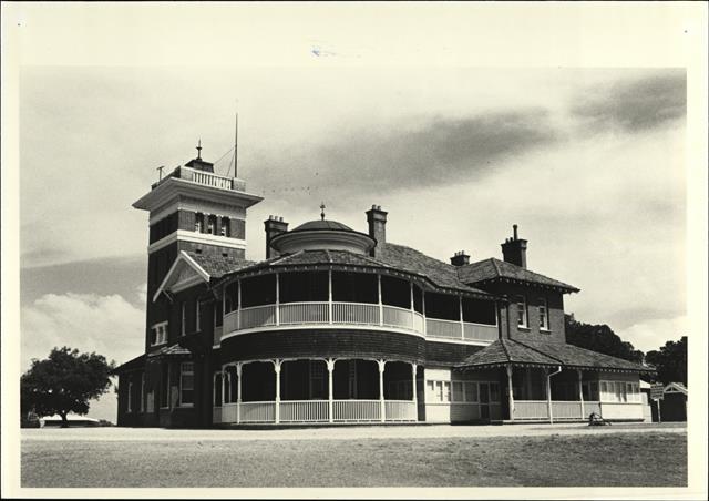 North west corner elevation of building