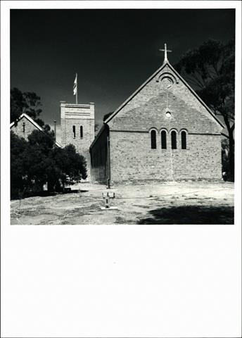 Angled Western elevation of church