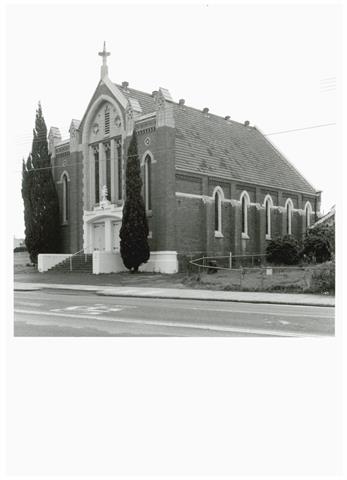 Front corner view Wesley Church (fmr)