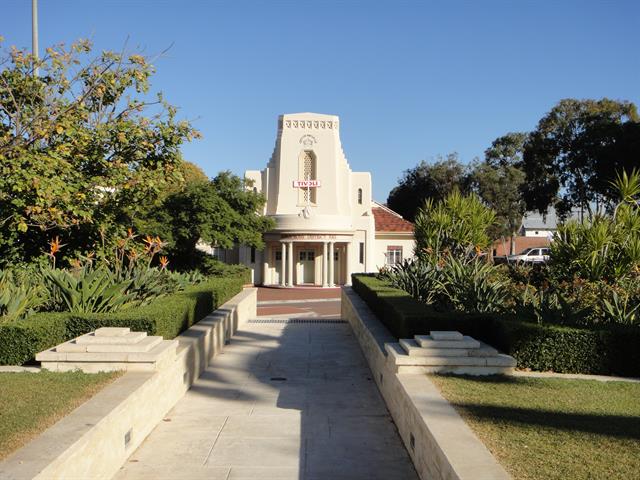 View looking west