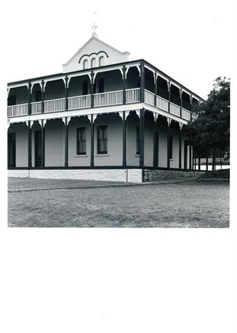 Corner elevation, St Joseph's Community Centre after recent renovations