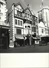 Angled front elevation of Hay Street Mall entrance façade