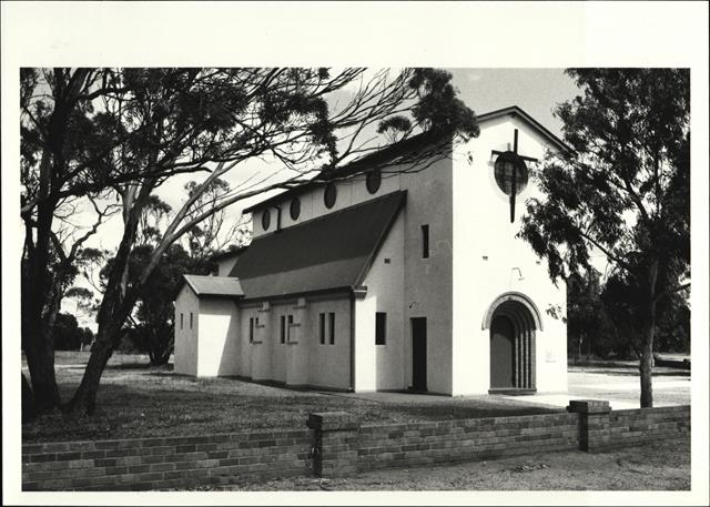 Left corner elevation of church