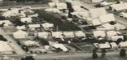 Aerial showing Cuthbert Street c1920s with the houses at 26 and 28-32