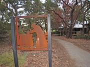 Sign in Allen Park Heritage precinct