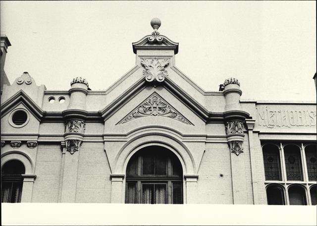 Detail of left side pediment