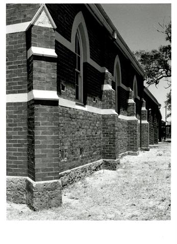 Side wall elevation - oblique view