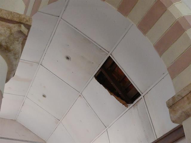 Sacristy - partial ceiling collapse2