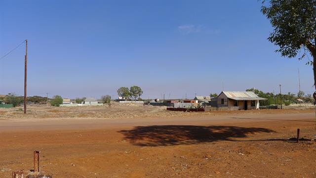 View from front verandah of Mazza's Store towards house on Lot 502