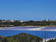 Wadjemup Lighthouse and Oliver Hill Battery from Vlamingh Memorial