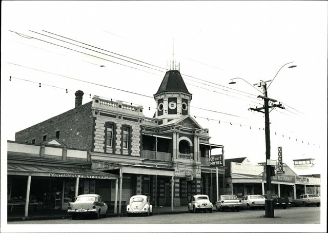 Front elevation of the Court Hotel in Boulder